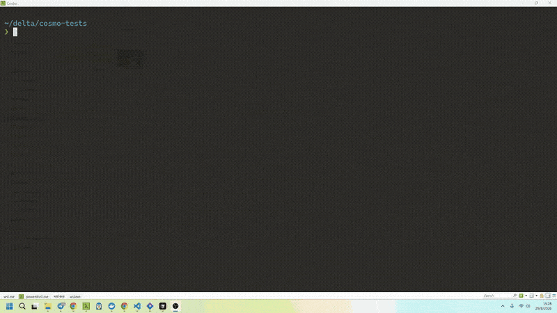 Animated demo of the Cosmo task queue in the console